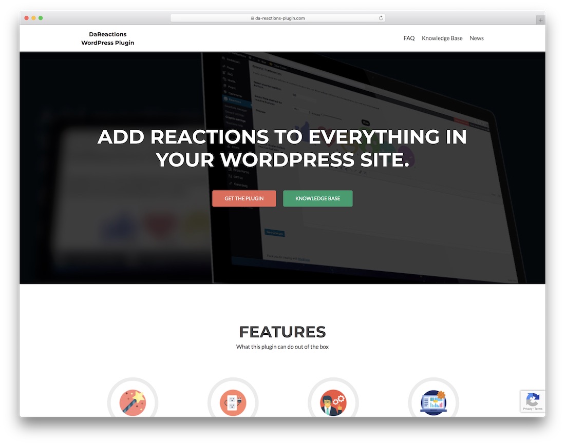 plugin de reações wordpress