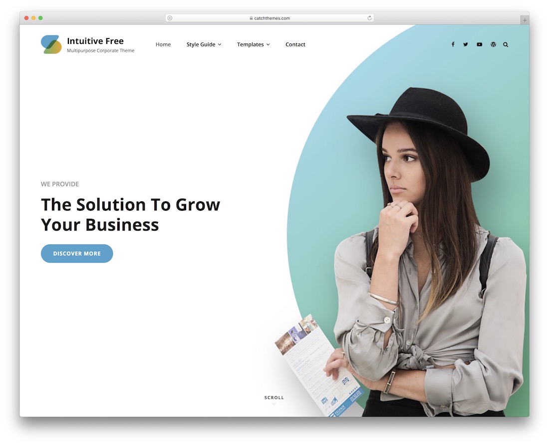 intuicyjny darmowy minimalistyczny motyw wordpress
