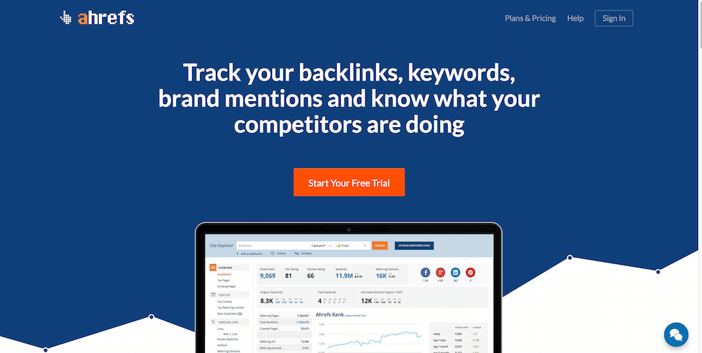 Ahrefs SEO Tools Backlink Checker Rapporto SEO