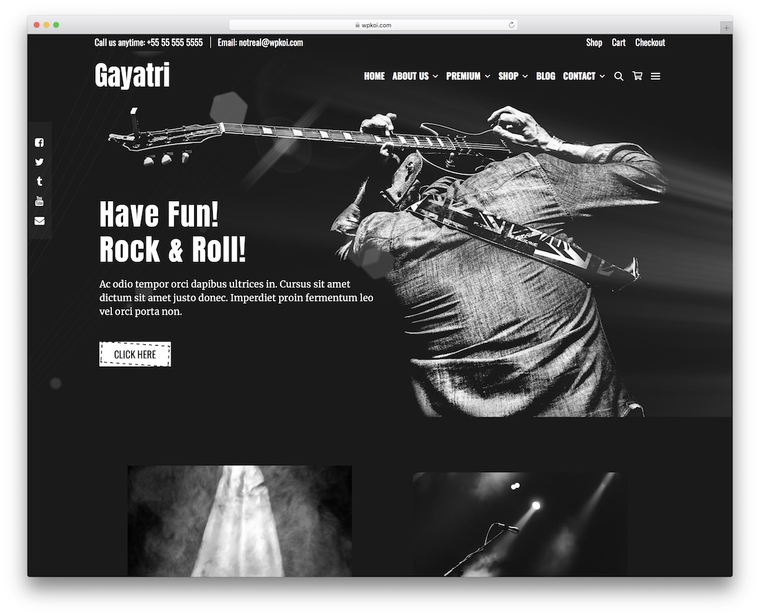 tema de wordpress de música gratis gayatri