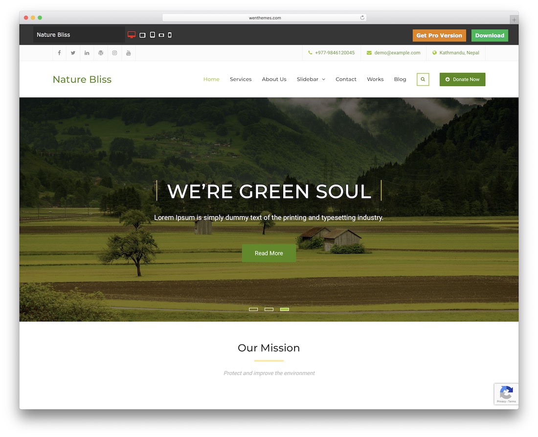natură fericire temă wordpress gratuit