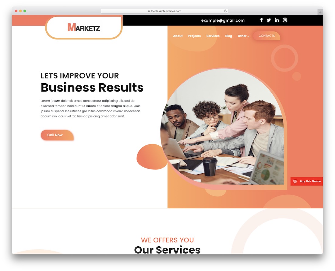 smallbiz 시작 무료 부트스트랩 비즈니스 워드프레스 테마