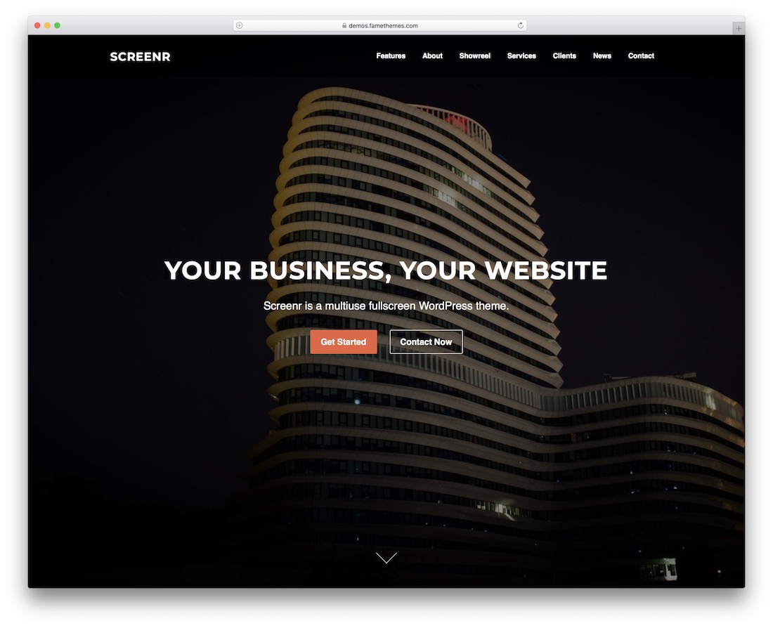 tema de wordpress gratis de screenr