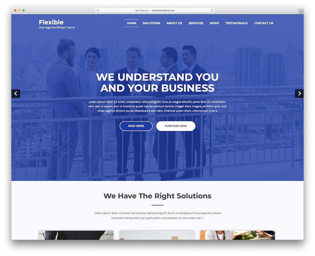 tema de wordpress gratuito flexibled