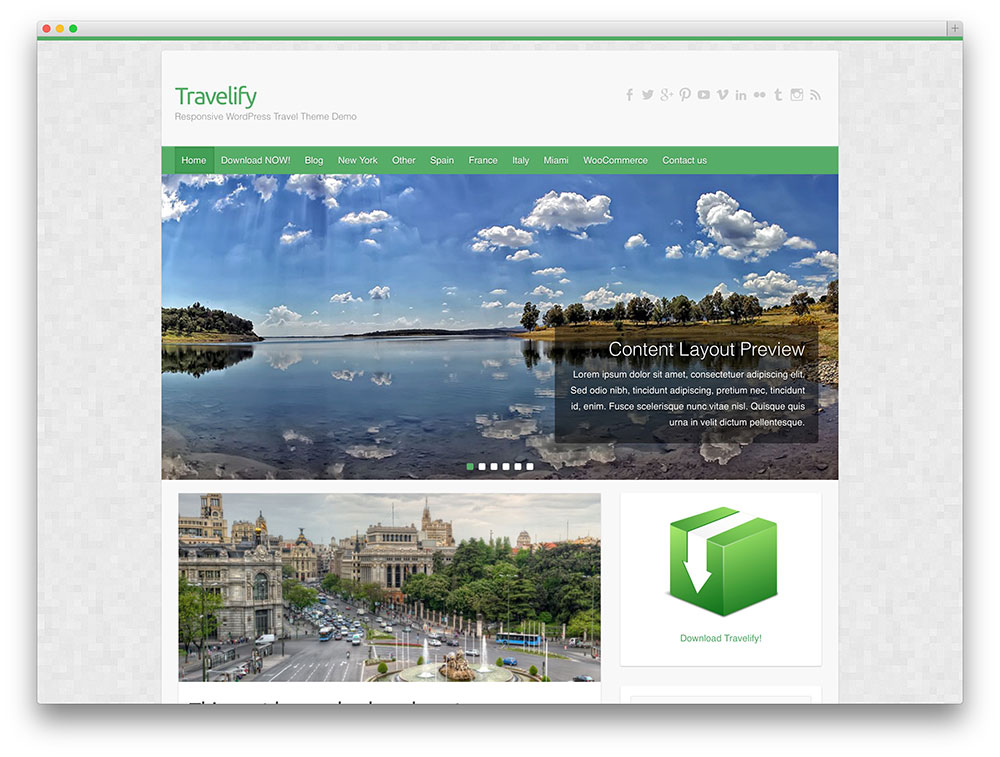 Travelify thème de voyage d'entreprise