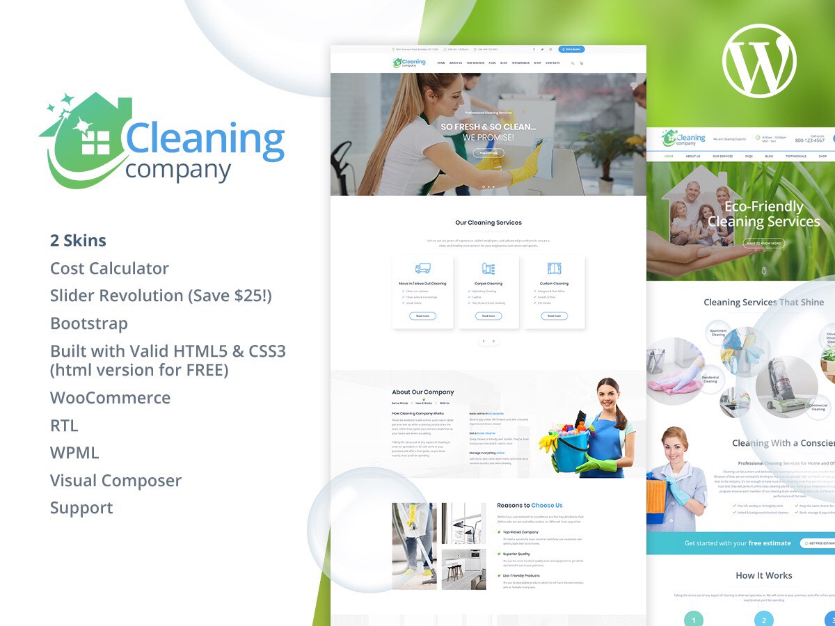 tema de wordpress de la empresa de limpieza