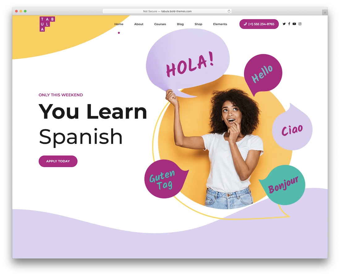 tema tabula educação wordpress