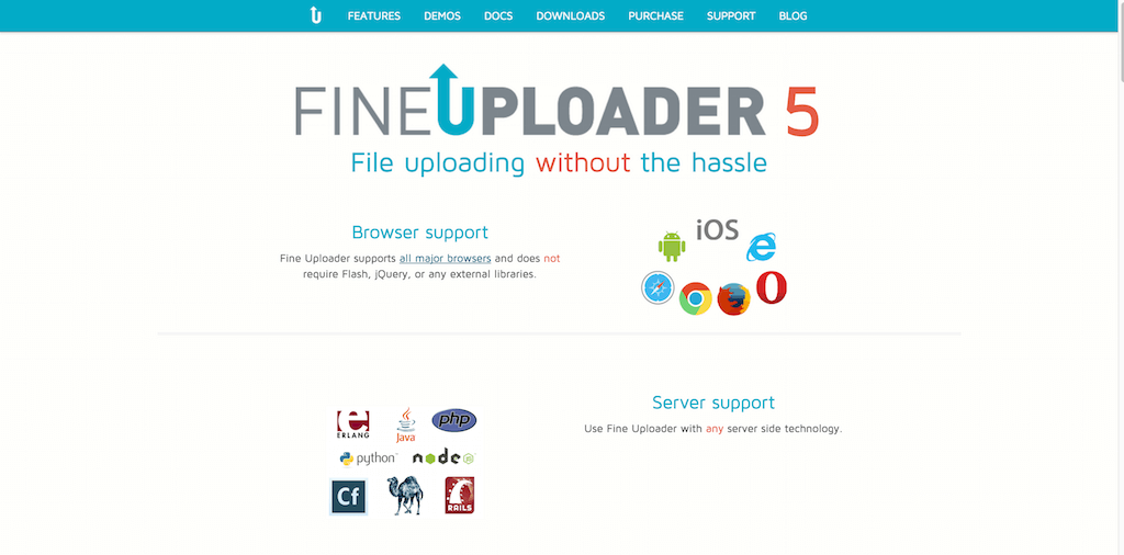 Fine Uploader Javascript 上傳庫