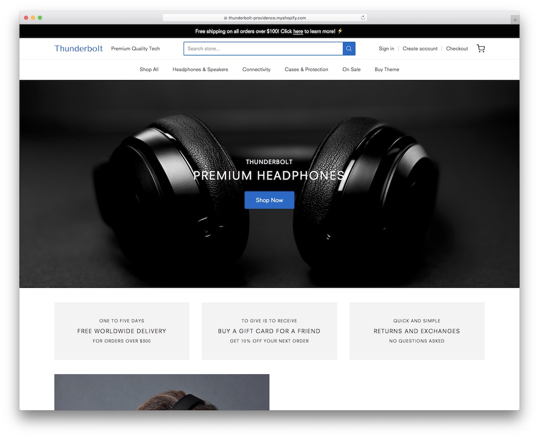 プロビデンスシンプルなShopifyテーマ