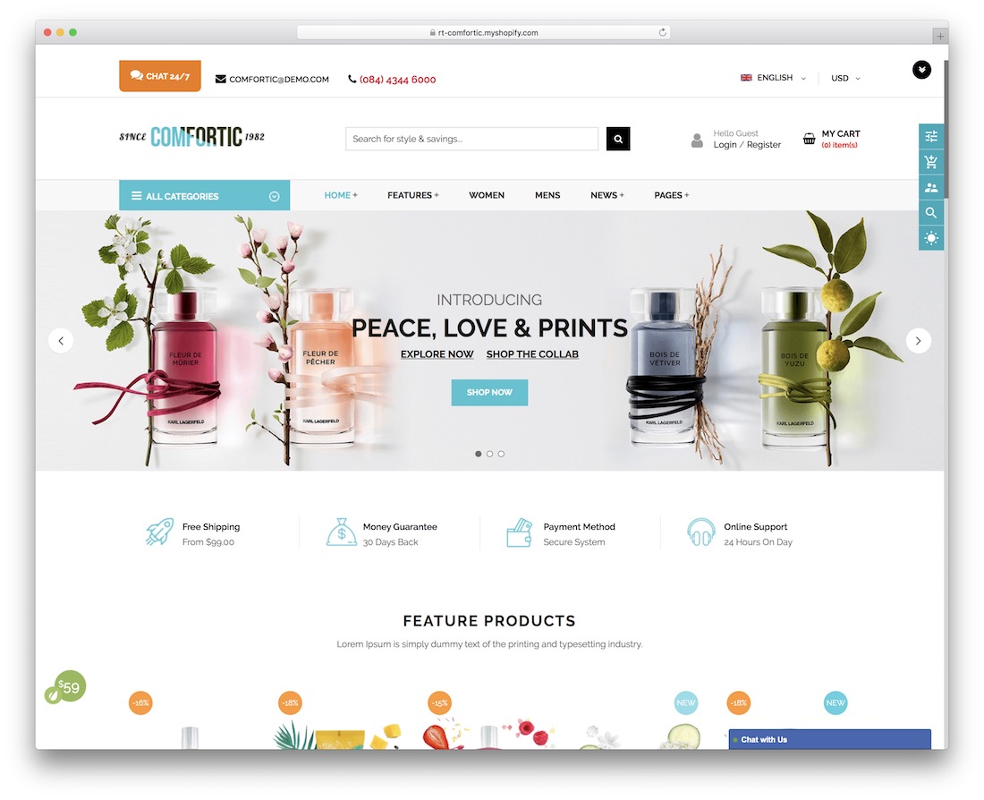 快適でシンプルなShopifyテーマ
