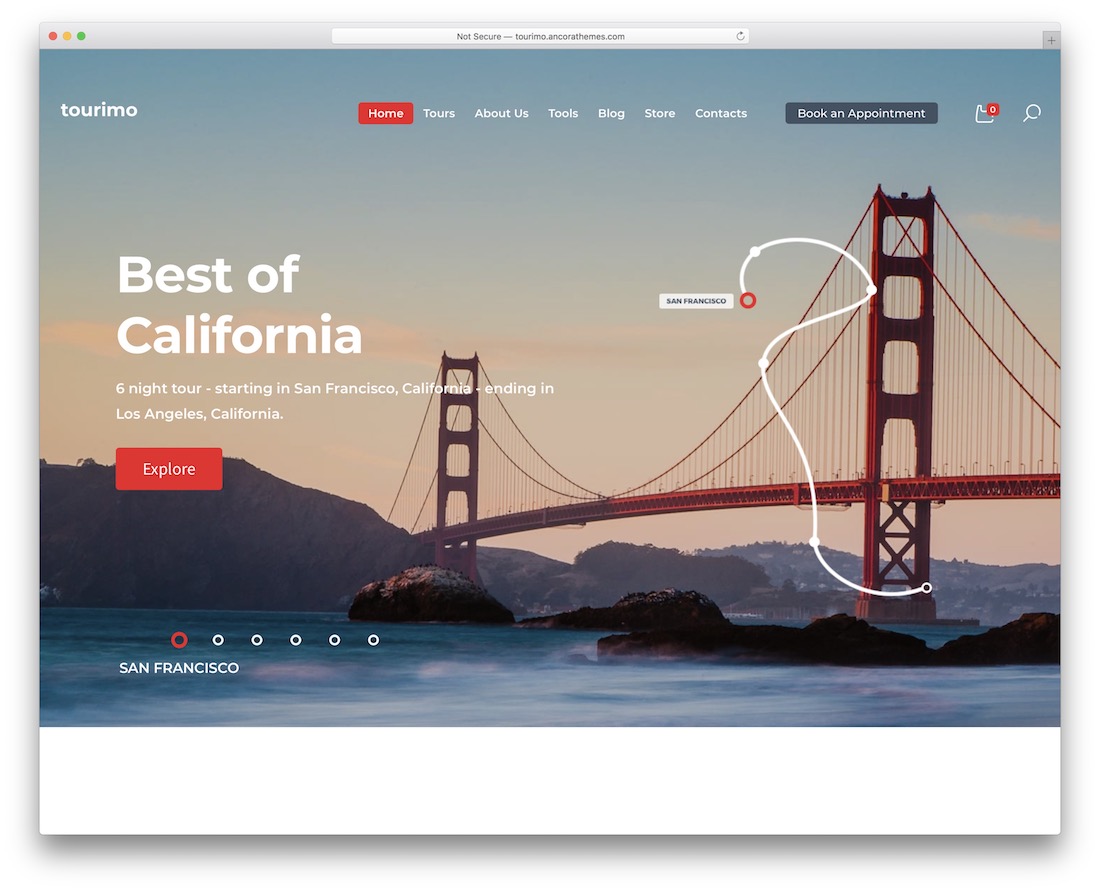 tourimo agencia de viajes tema wordpress