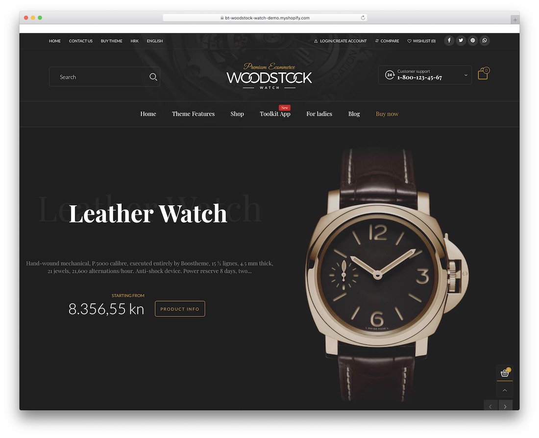 Woodstock Shopify Parallax-Theme