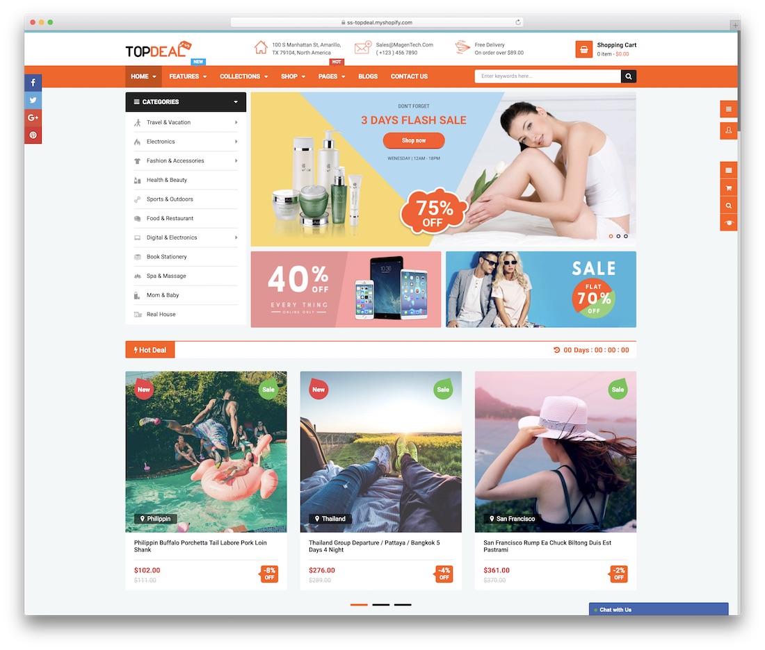 tema de tecnología topdeal shopify