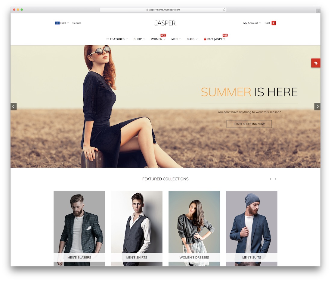 tema de tecnología jasper shopify