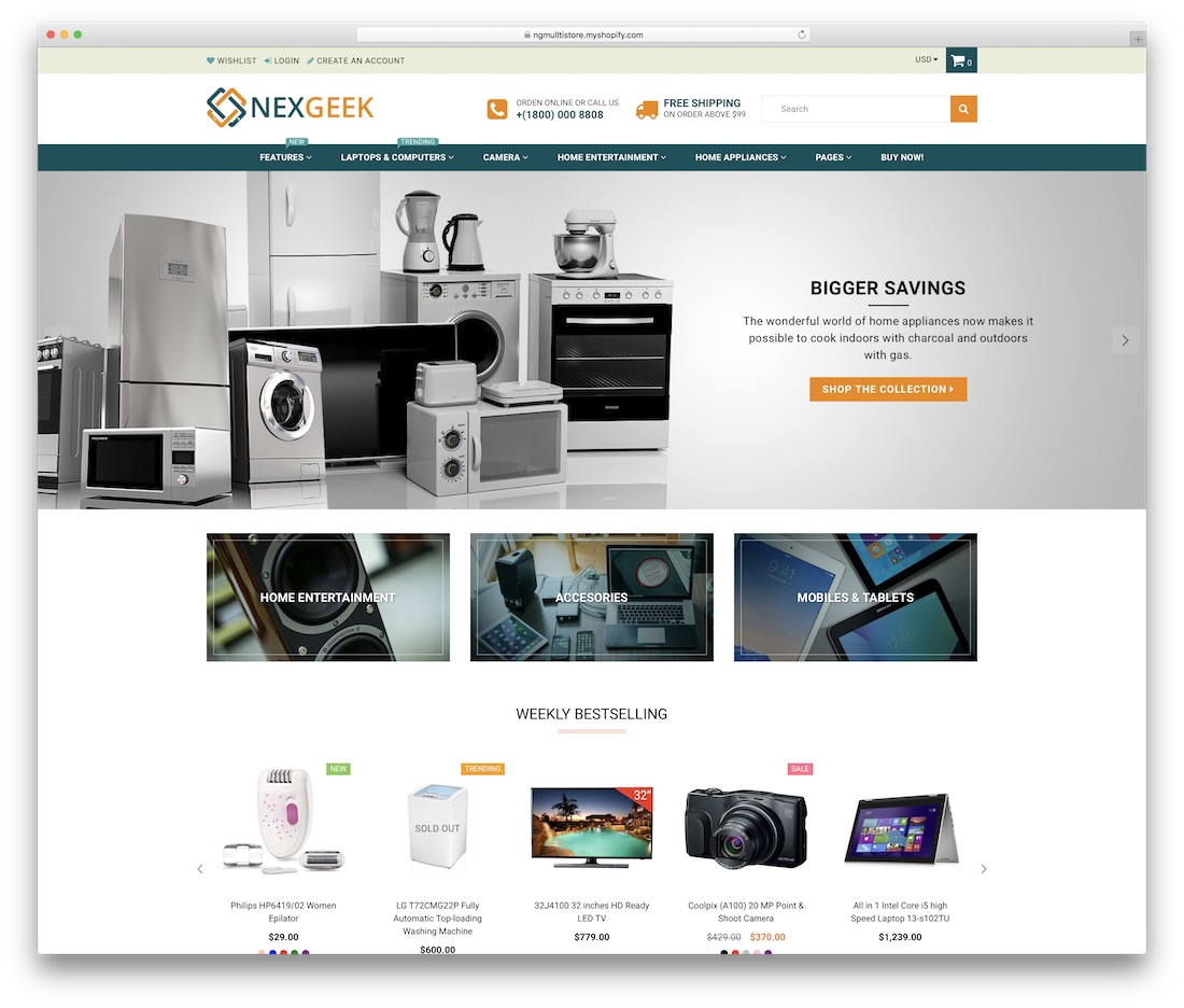 tema de tecnología nexgeek shopify