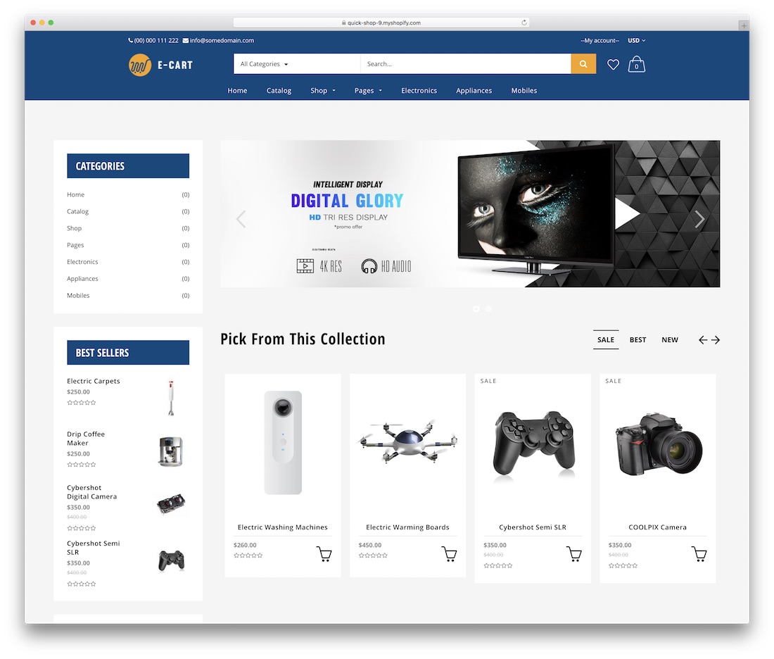 tema de tecnología shopify de tienda rápida