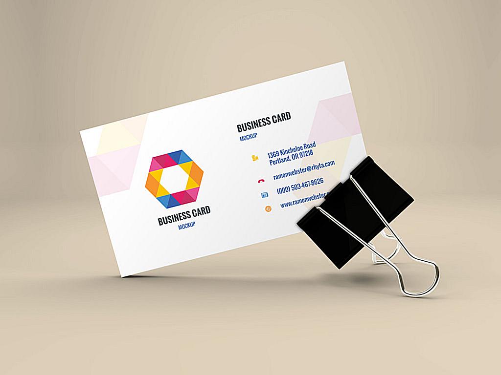 Visitenkarten-Mockup-Konzentrat