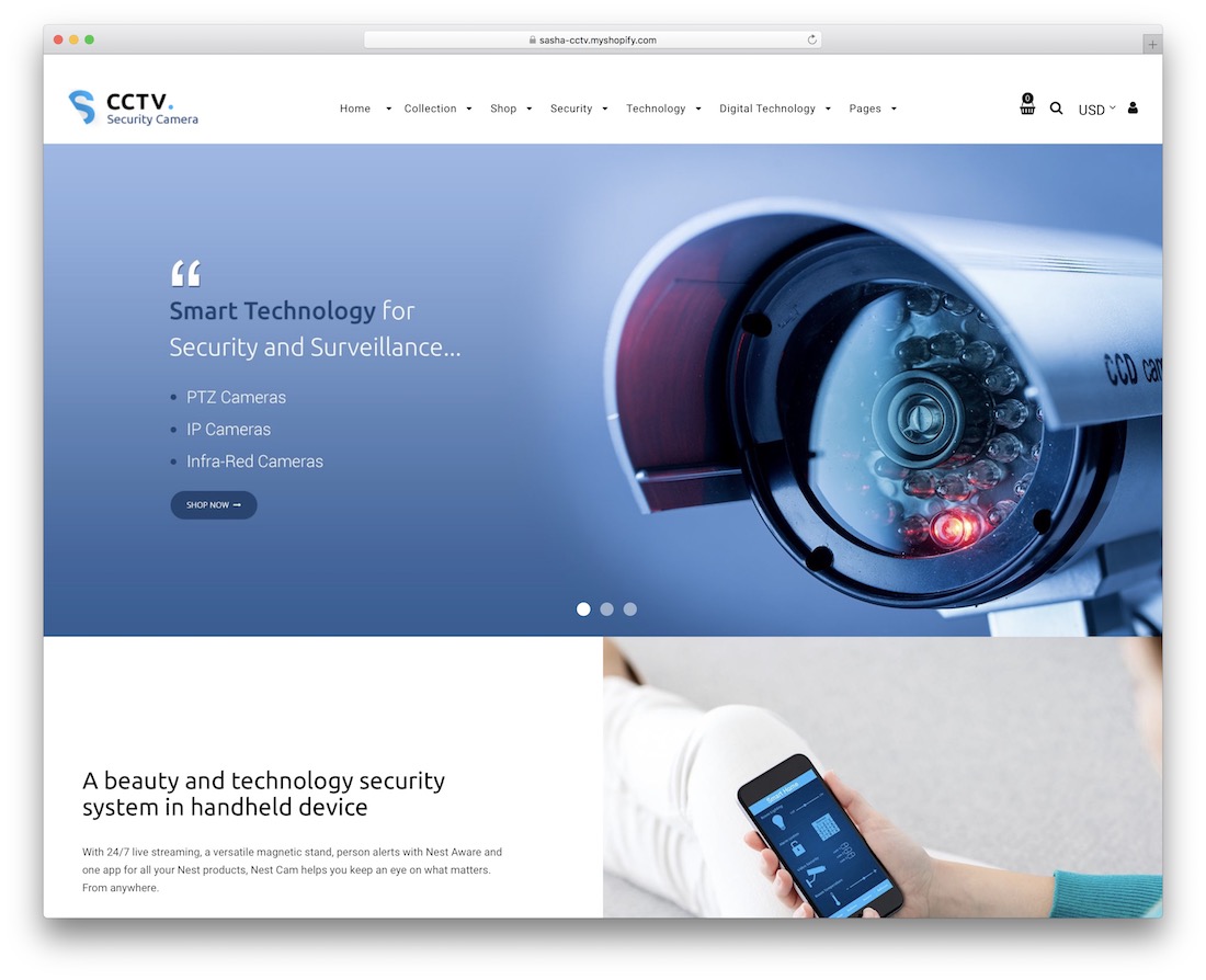Sasha Shopify Landingpage-Theme