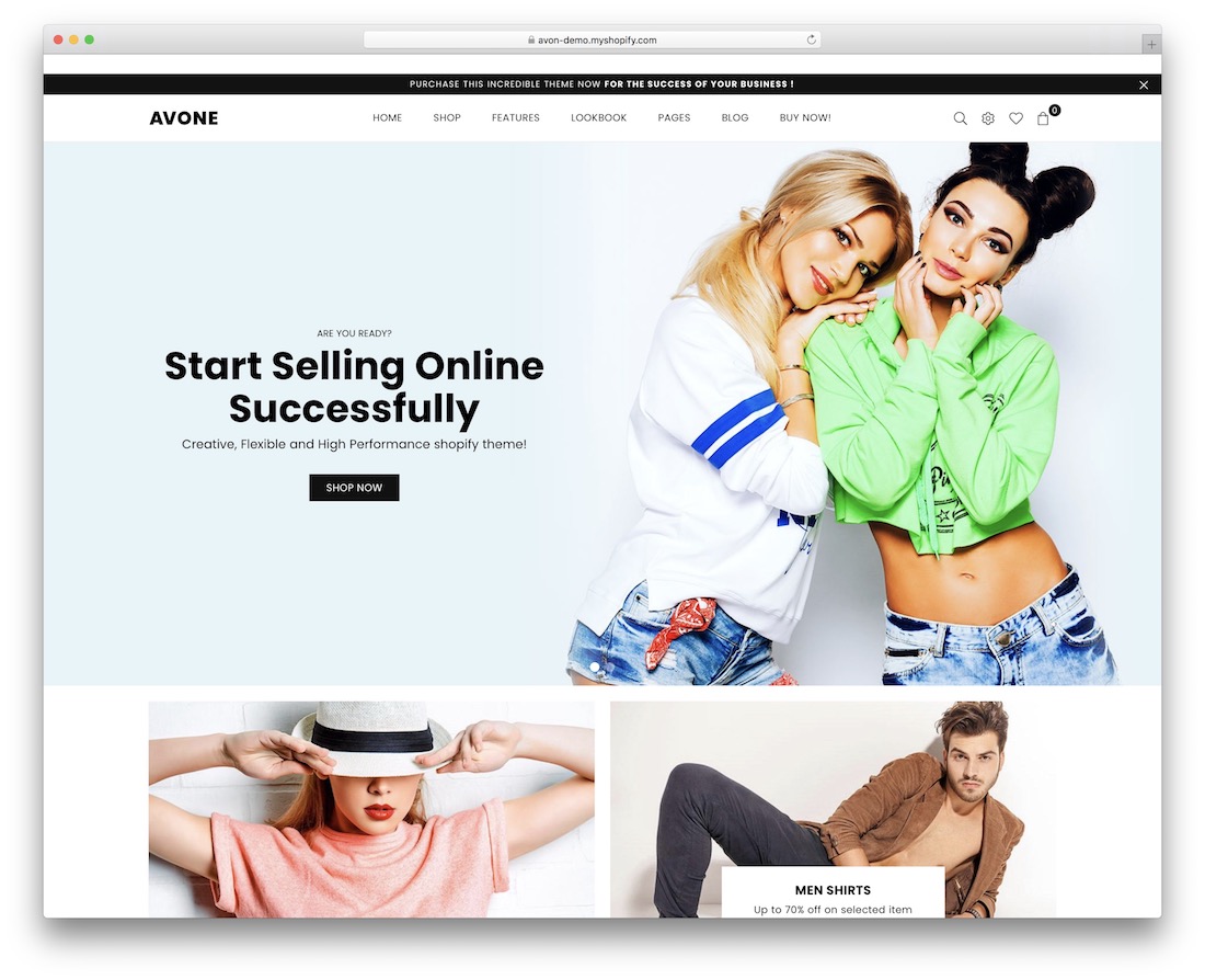 Avone Shopify Landingpage-Theme