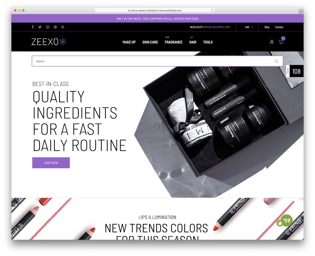 zeexo Shopify Landingpage-Theme