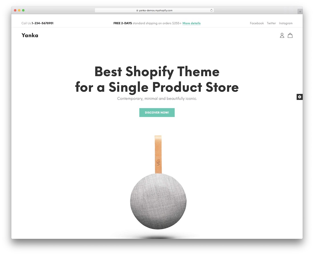 Yanka Shopify Landingpage-Theme