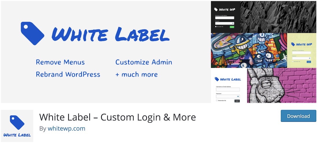 White Label Login-Seiten-Plugin anpassen