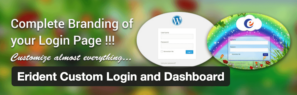 Erident Custom Login und Dashboard — WordPress Plugins