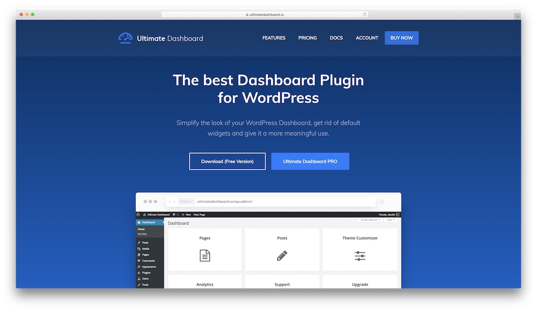Ultimatives Dashboard-Wordpress-Plugin