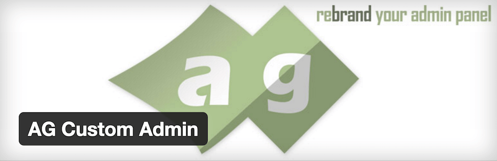 AG Benutzerdefinierter Admin — WordPress-Plugins