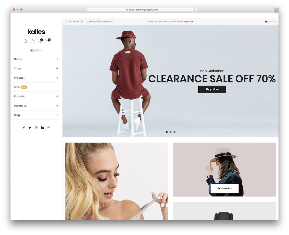 kalles shopify bootstrap theme
