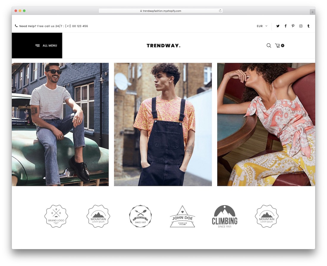 temă trendy shopify bootstrap