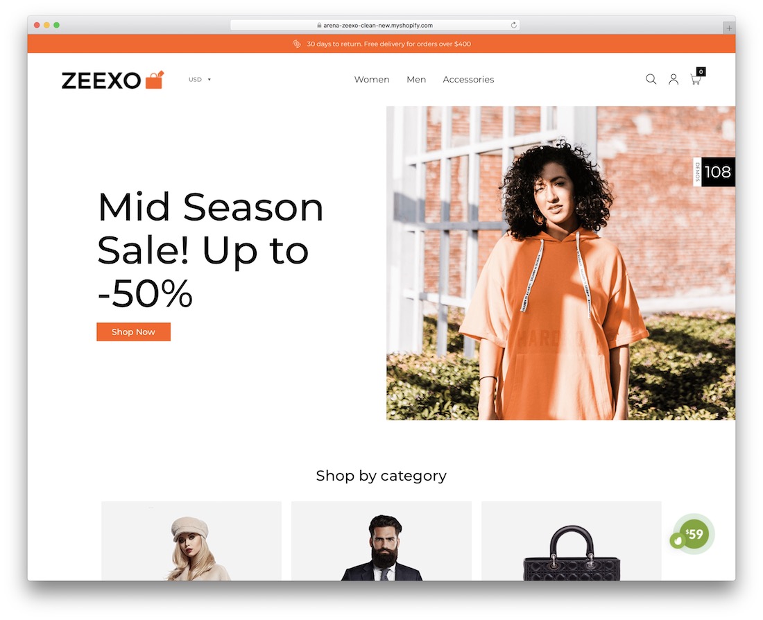zeexo shopify bootstrap theme