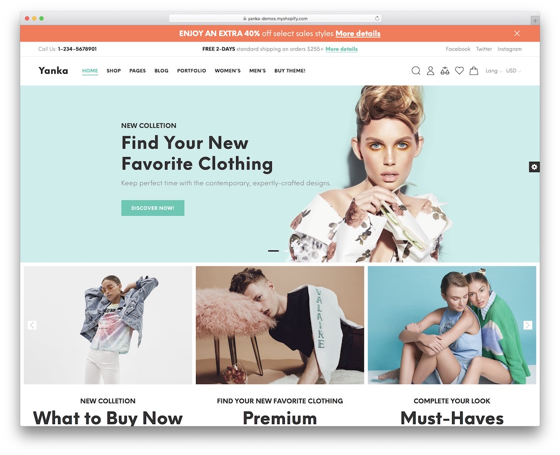 yanka shopify bootstrap theme