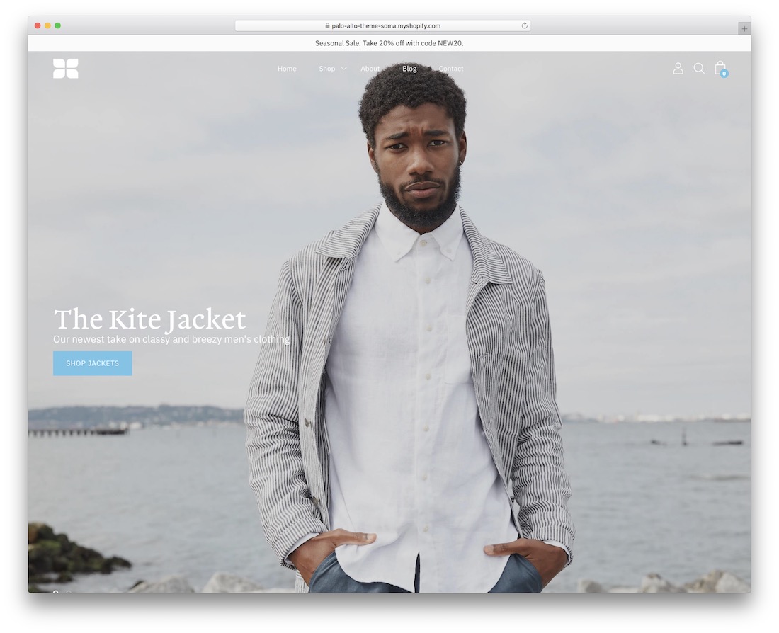 Palo Alto Shopify Theme für T-Shirts