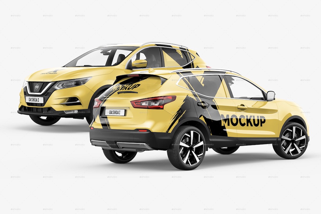Qashqai Schurken Sport SUV Mockup