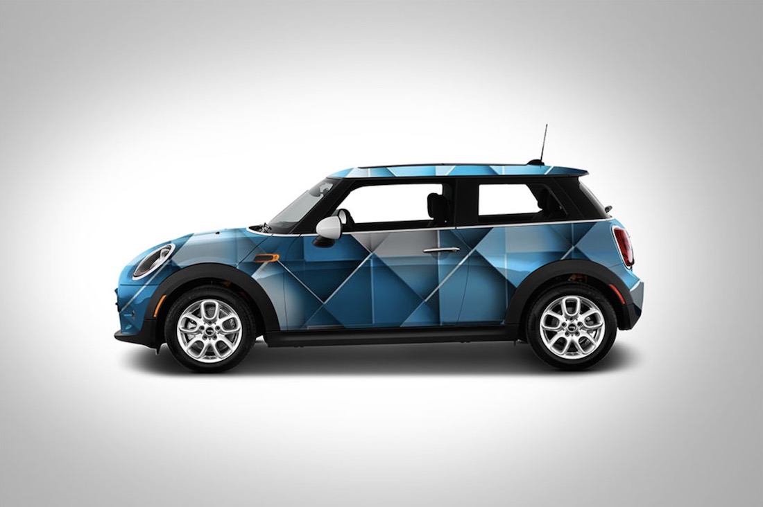 Mini Cooper Mockup in PSD