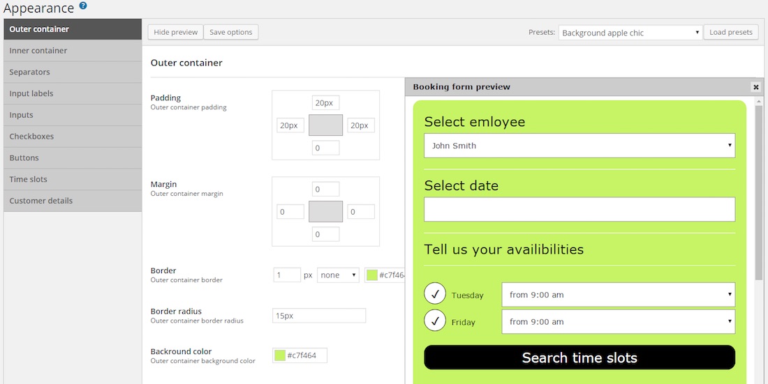 webba booking lite free wordpress plugin
