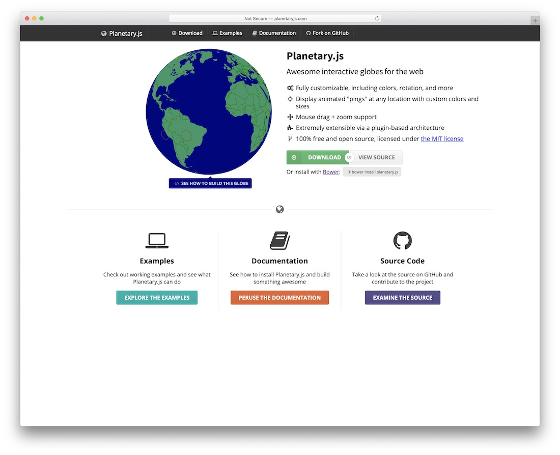 plugin peta jquery planet