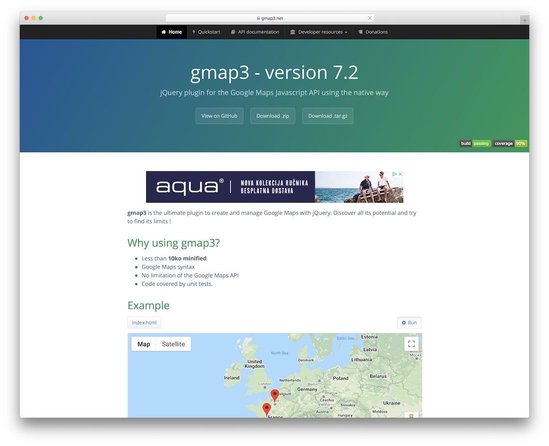 plugin peta jquery gmap3