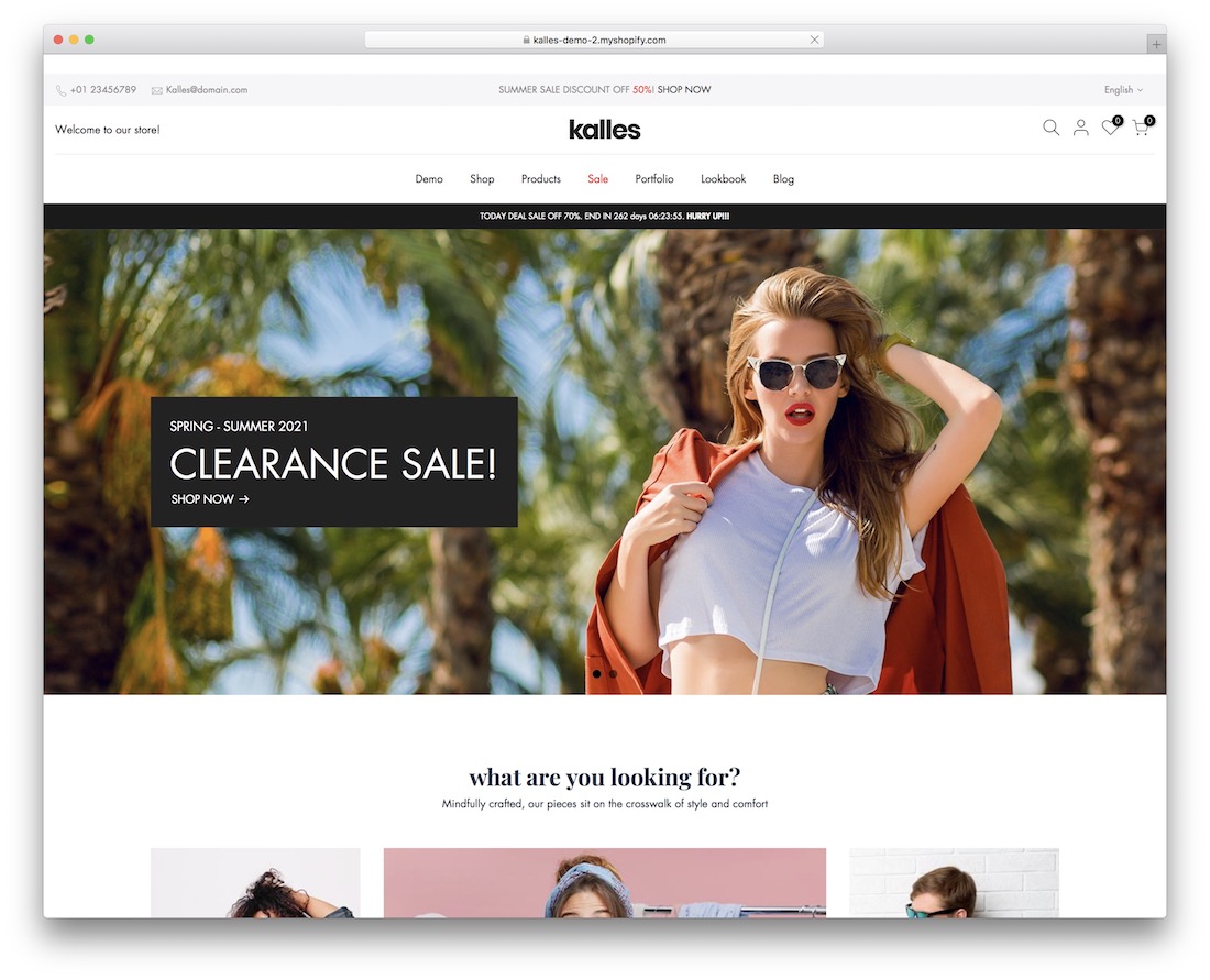 kalles时尚shopify主题