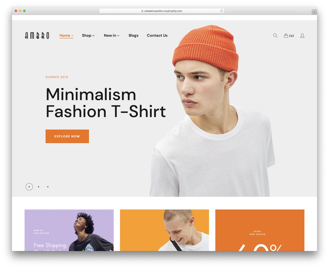 ambro时尚shopify主题