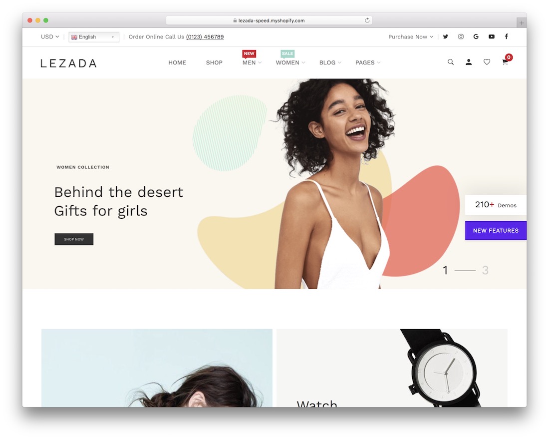 lezada shopify 主题