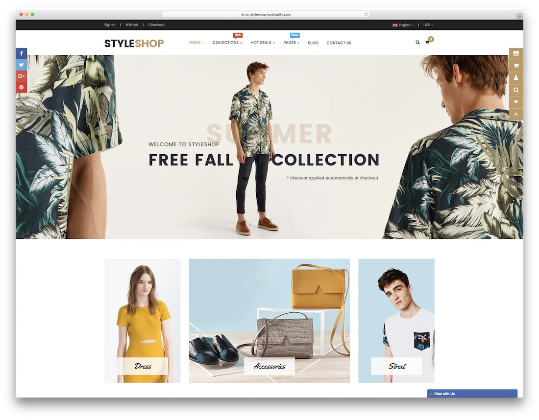 styleshop时尚shopify主题