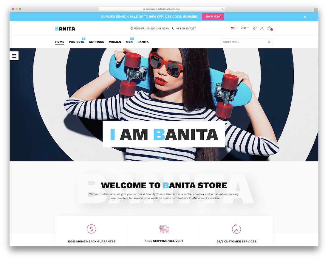 banita 最佳shopify 主题