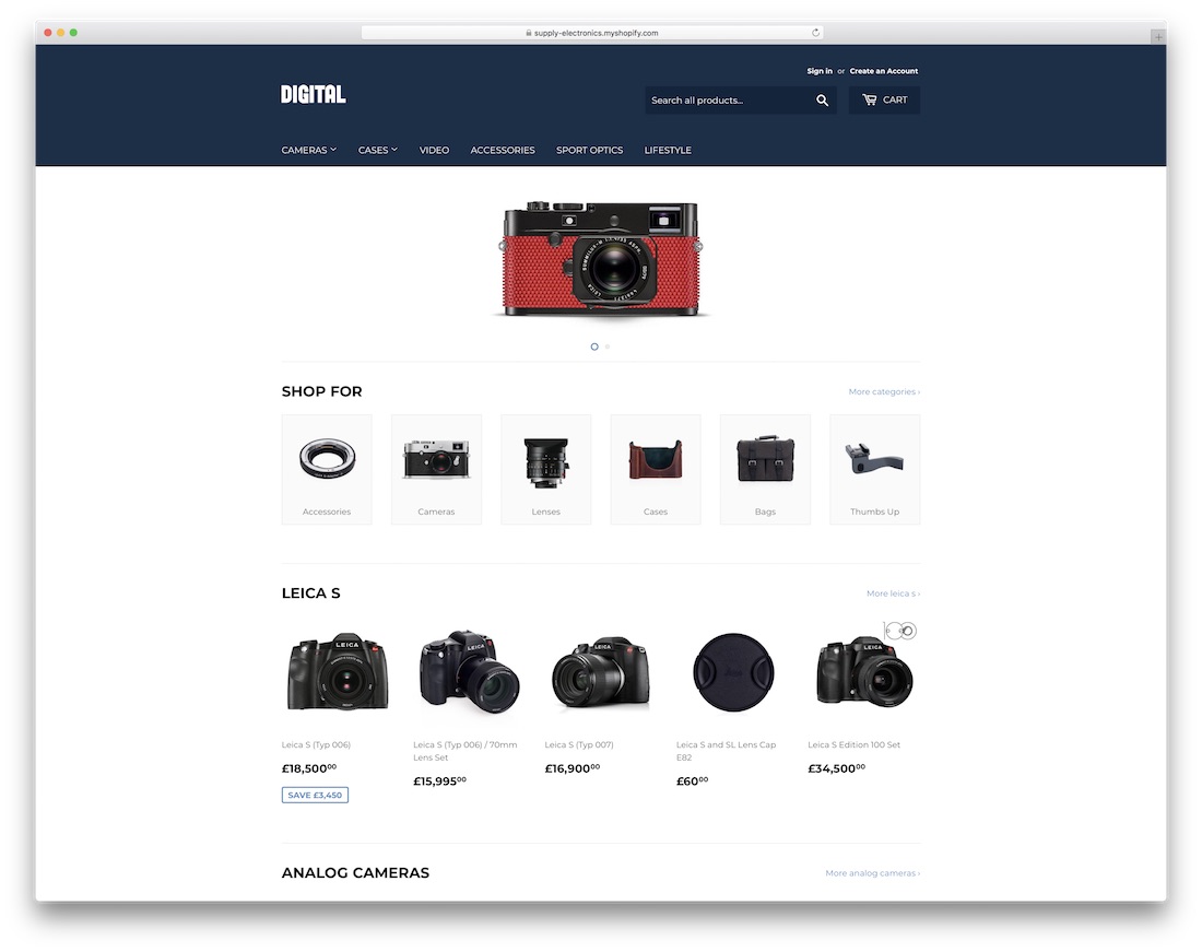 提供免费的最佳shopify主题