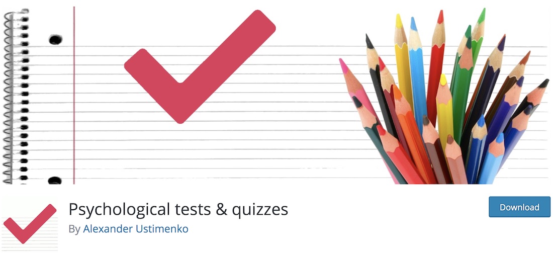 testes psicológicos e questionários plugin wordpress