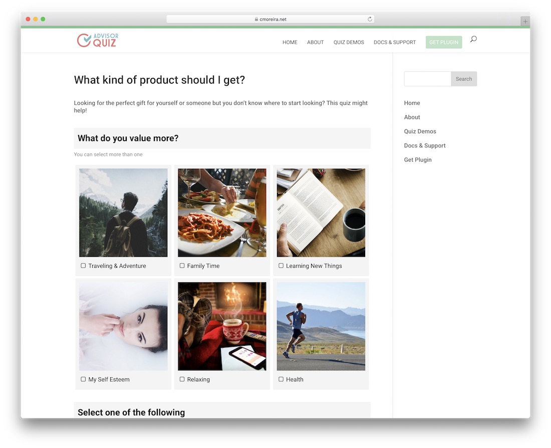 consultor quiz plugin wordpress