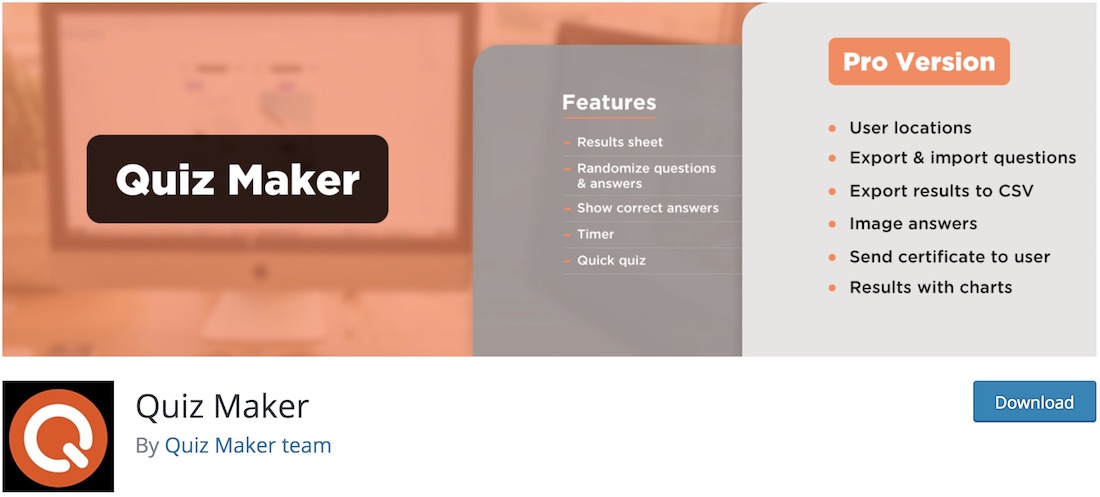 plug-in wordpress do quiz maker