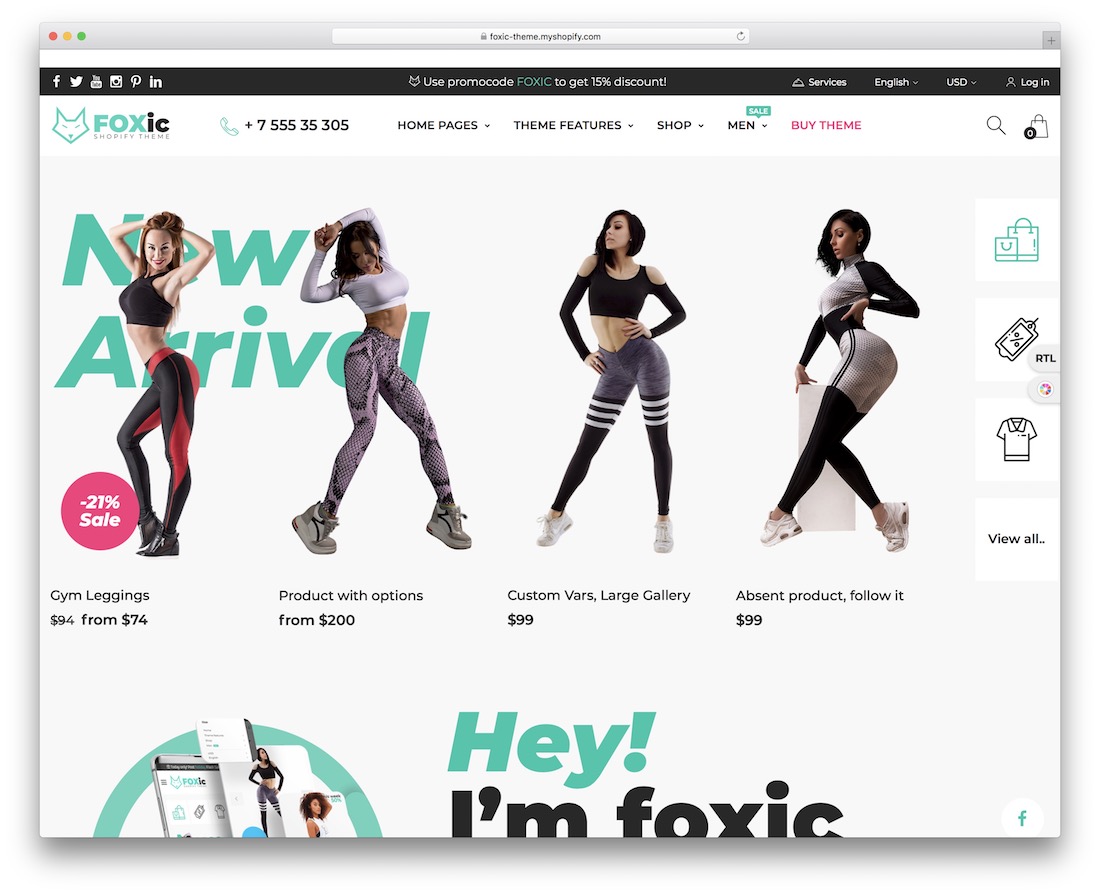 Foxic shopify 订阅主题