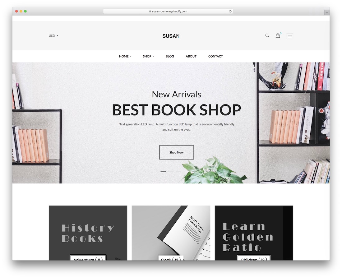 苏珊 shopify 订阅主题